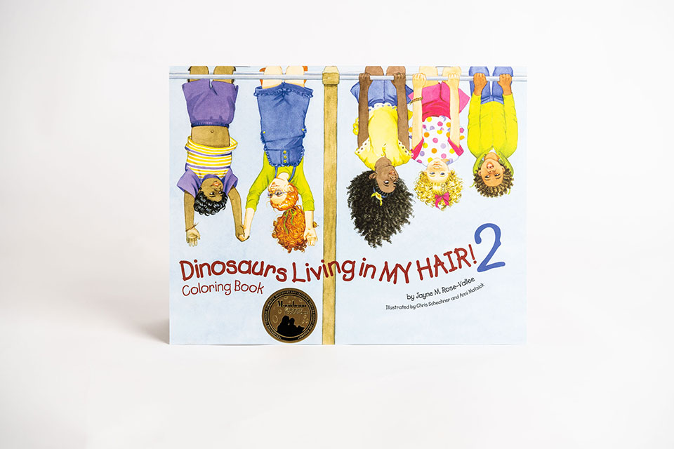 "Dinosaurs Living in My Hair2" Companion Coloring Book