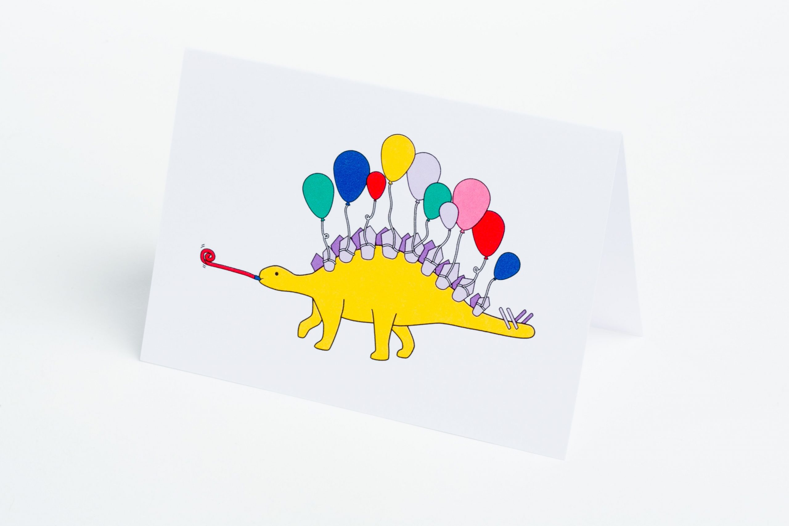 Balloon Dinosaur Note Card